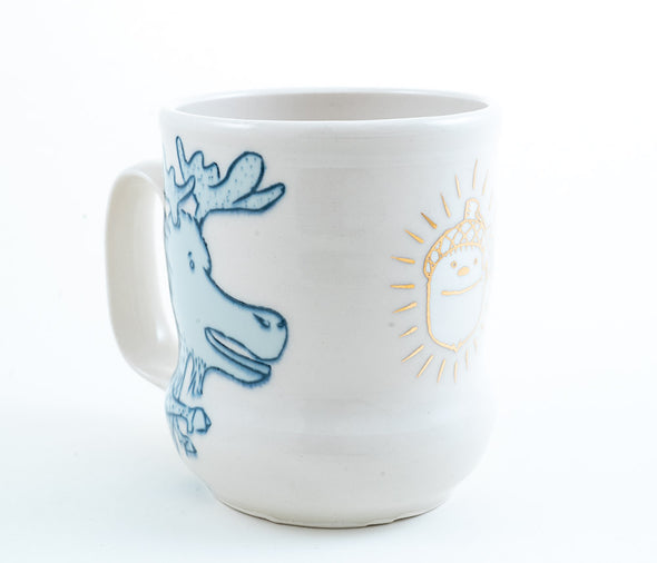 Moose and Acorn Cup (c-3106) 20 fl oz