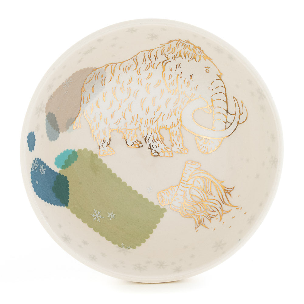 Wooly Mammoth in Snow Bowl (b-1001)