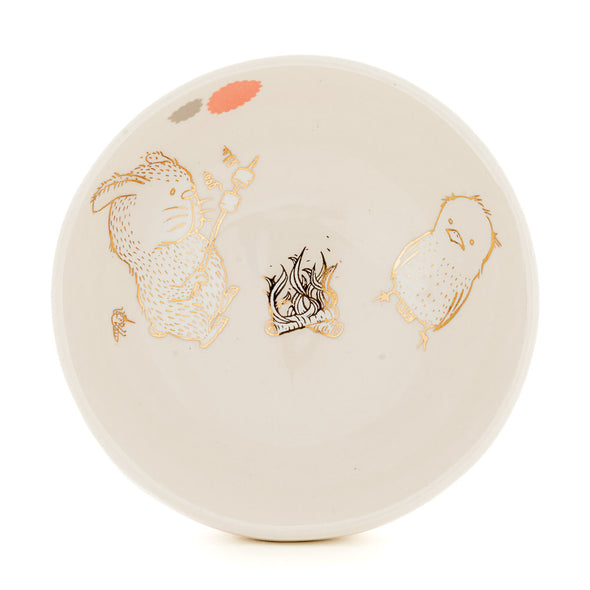 Rabbit and Bird Bowl (b-1013)