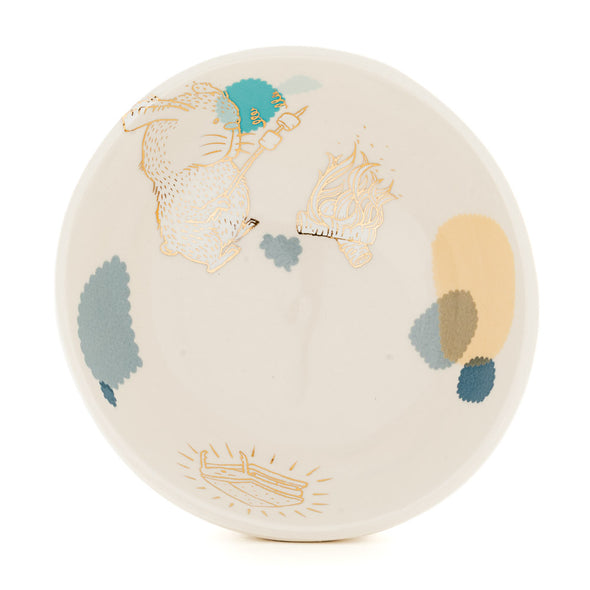 Rabbit Campfire Bowl (b-1017)