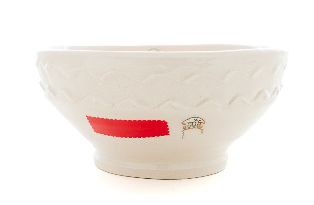 Dry-thrown Chunky Octopus Bowl (b-1034)