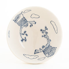 Owls Awake and Sleeping Bowl (b-934)