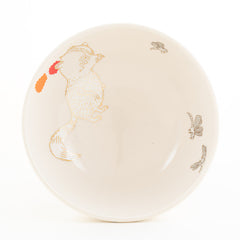 Raccoon and Dragonfly Bowl (b-952)