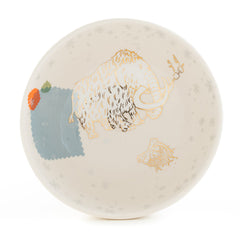 Wooly Mammoth in Snow  Bowl (b-993)