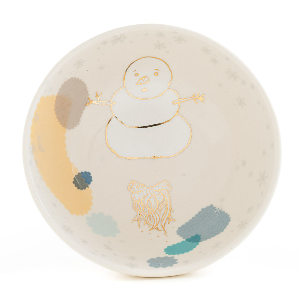 Snowman in Snow Bowl (b-997)