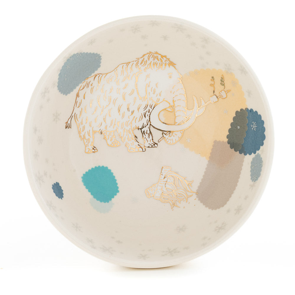 Wooly Mammoth in Snow Bowl (b-998)