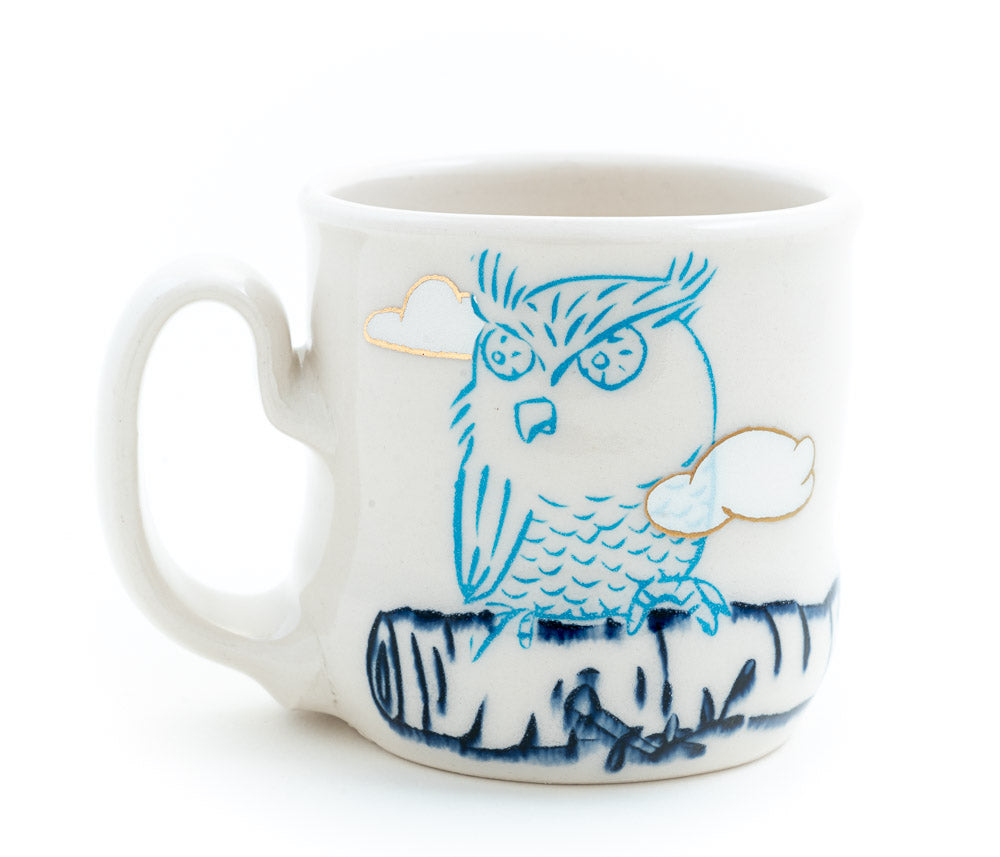Owls in Clouds Espresso Cup (c-2917) 7 fl oz