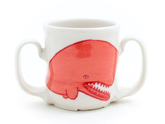 Double-handled Whale and Jellyfish Cup (c-2922) 7 fl oz