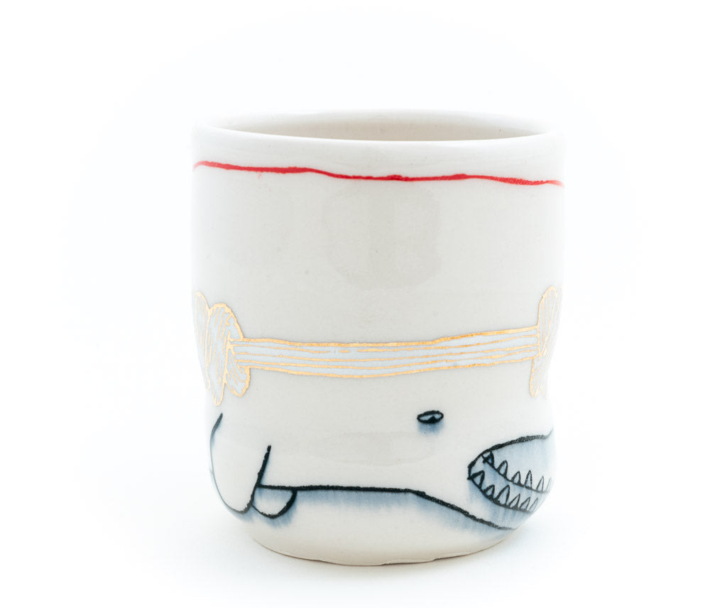 Whale and Golden Knot Cup (c-2925) 9 fl oz