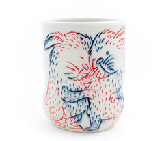 Hugging Rabbits Cup (c-2942) 12 fl oz