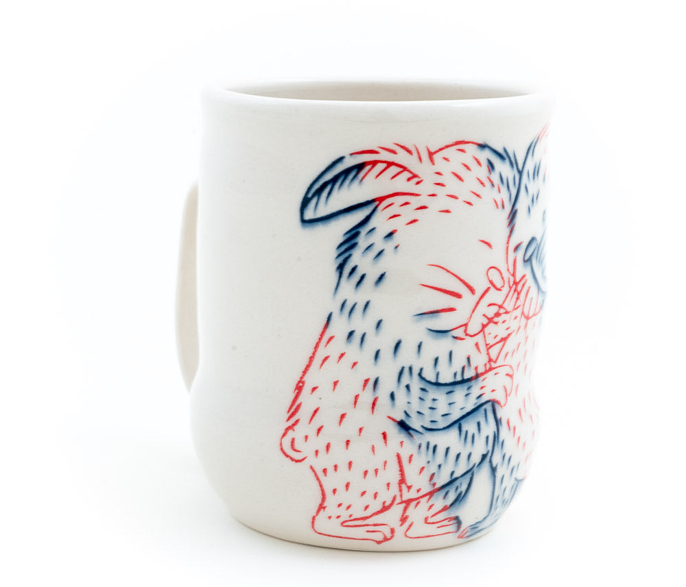 Hugging Rabbits Cup (c-2942) 12 fl oz