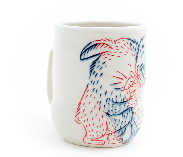 Hugging Rabbits Cup (c-2942) 12 fl oz