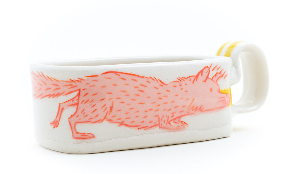 Fox and Bird Espresso Cup (c-2976) 6 fl oz
