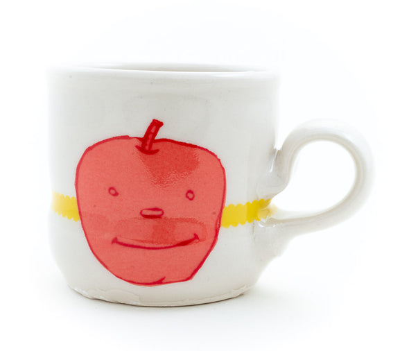 Mustached Pear and Apple Espresso Cup (c-2977) 6 fl oz