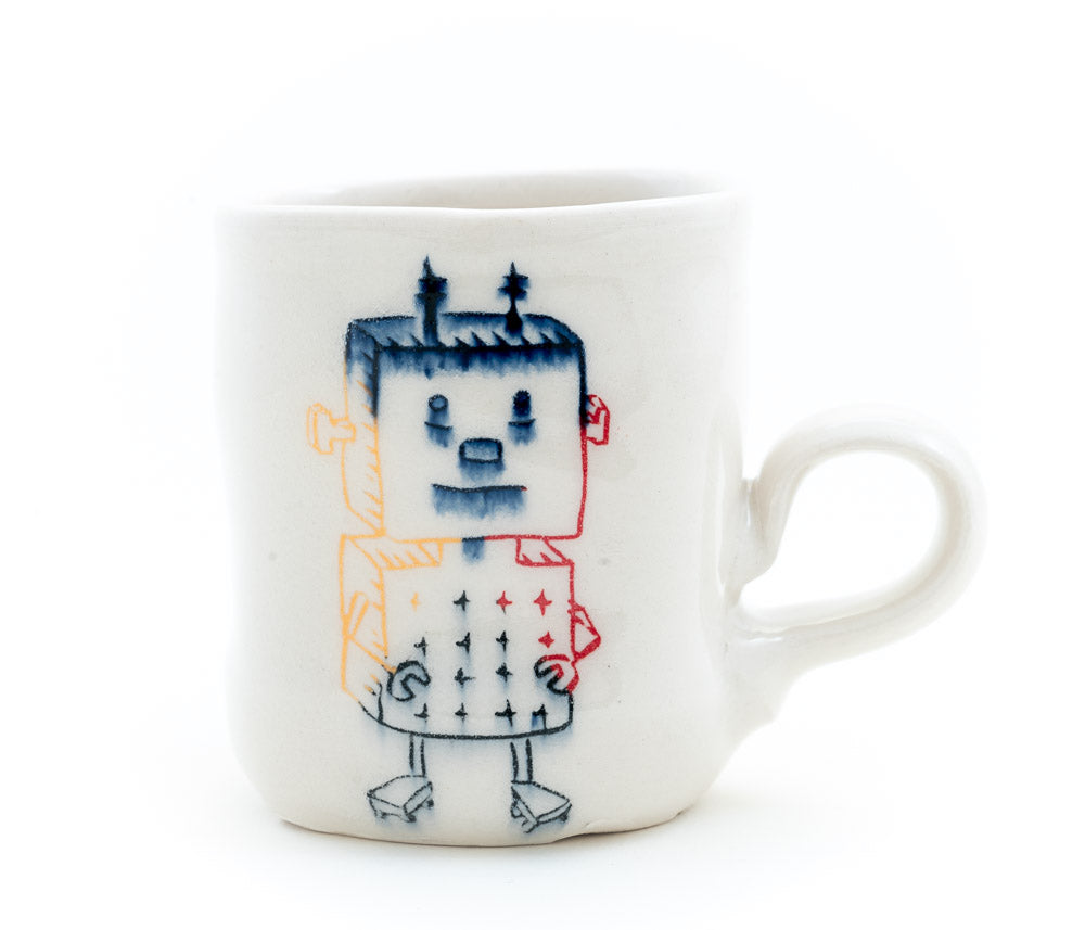Robot Espresso Cup (c-2985)  8 fl oz