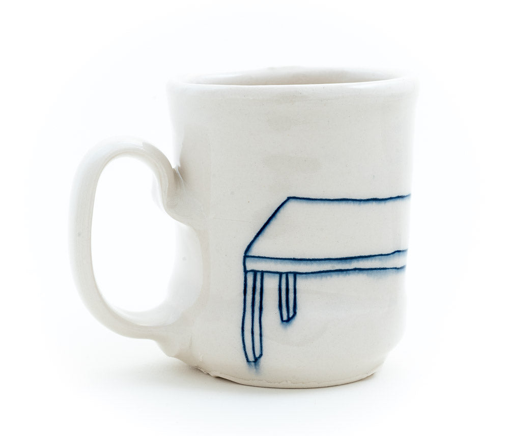 Owl on Table Cup (c-2991)  9 fl oz
