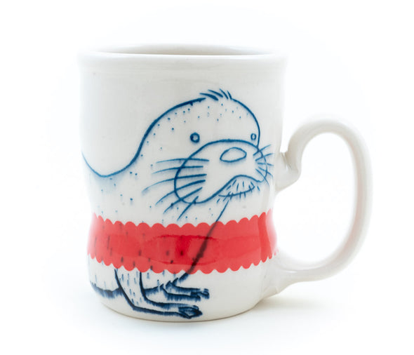 Otter and Bird Cup  (c-3001)  11 fl oz