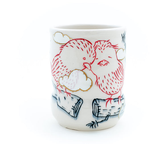 Lovebirds in Clouds Cup  (c-3025)  12 fl oz