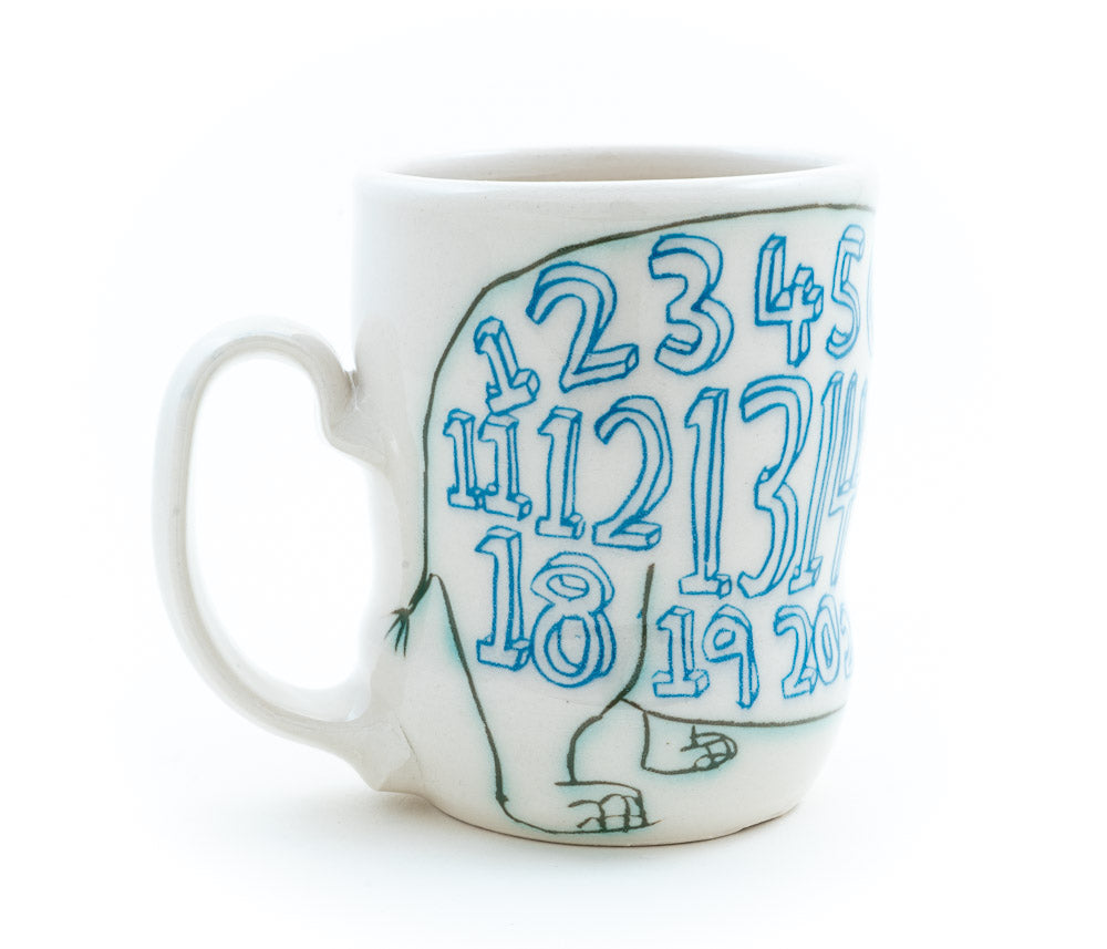 Numbers Hippo Cup  (c-3026)  12 fl oz