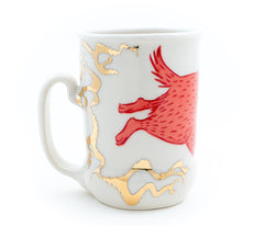 Pink Fire-breathing Dog Cup (c-3051)  16 fl oz