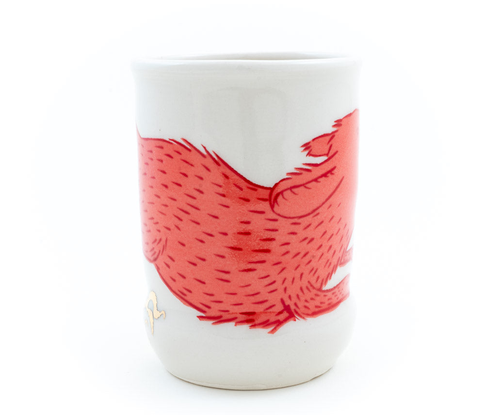 Pink Fire-breathing Dog Cup (c-3051)  16 fl oz