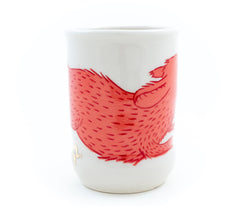 Pink Fire-breathing Dog Cup (c-3051)  16 fl oz