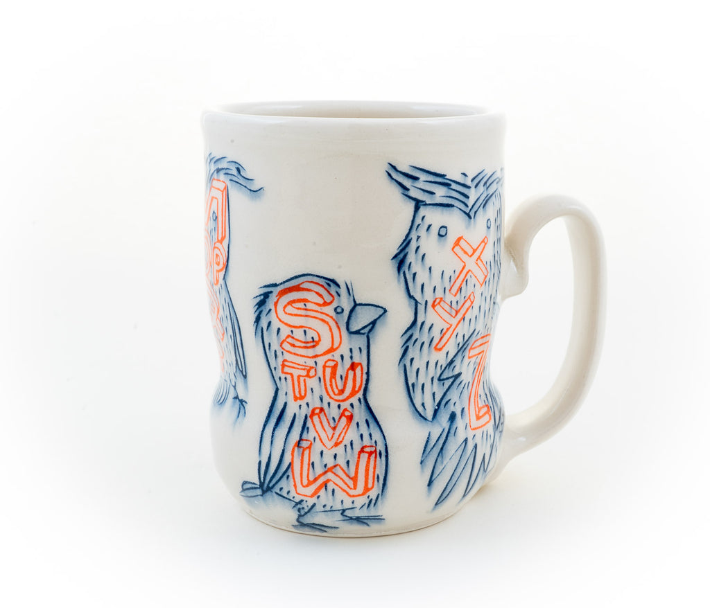 Alphabet Birds Cup (c-3073) 13 fl oz