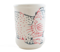 Bi-color Rabbit Cup (c-3223)