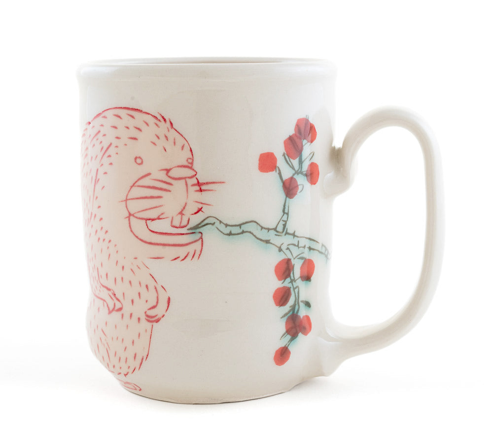 Rabbit and Berries Cup (c-3225)