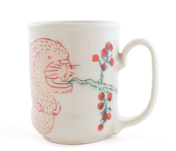 Rabbit and Berries Cup (c-3225)