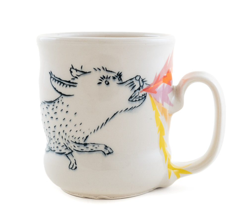 Fire-breathing Fox Cup (c-3238)