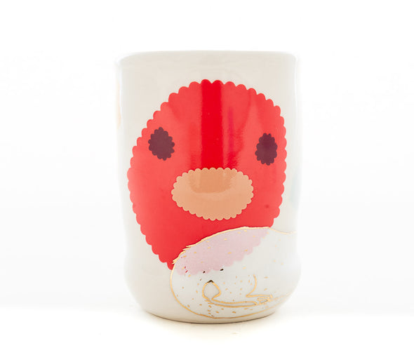 Face, Otter and Bird Cup (c-3242)