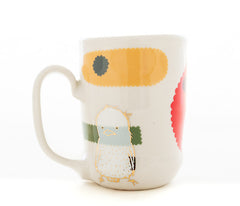 Face, Otter and Bird Cup (c-3242)