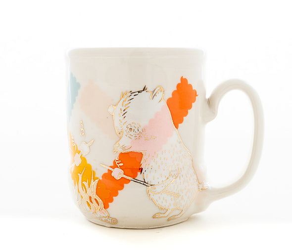 Rabbit and Raccoon Cup (c-3251)